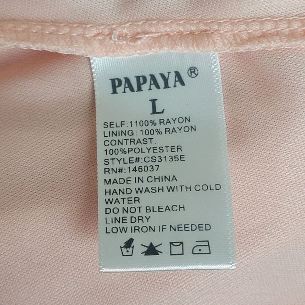 Papaya Maxi Dress Women's Large Pink Crochet Lace Bohemian Sleeveless Summer NWT - Picture 6 of 9